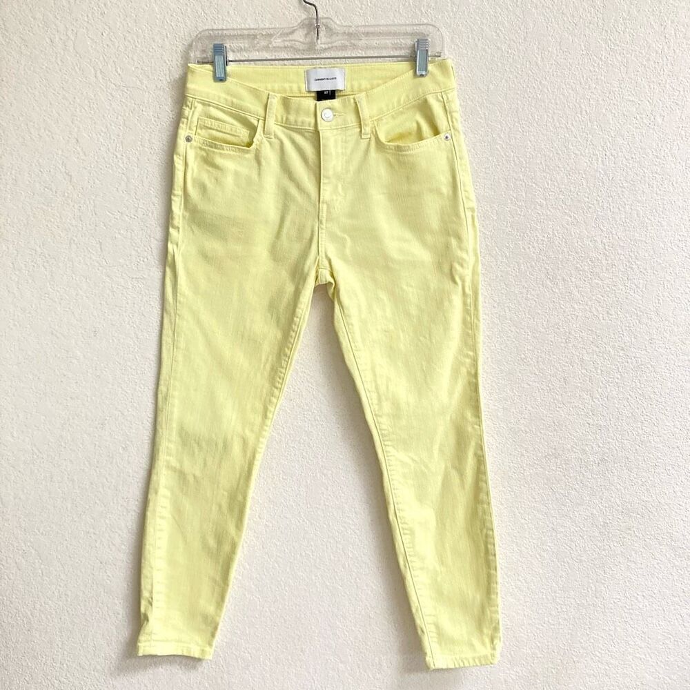 Current/Elliott Stiletto Skinny Jeans women’s 27 ‎ light yellow cropped denim